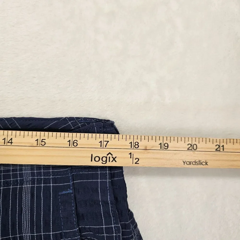 Tommy Bahama Golf Short Mens Size 32 (Meas. 34) Blue Plaid Performance Chino VGC